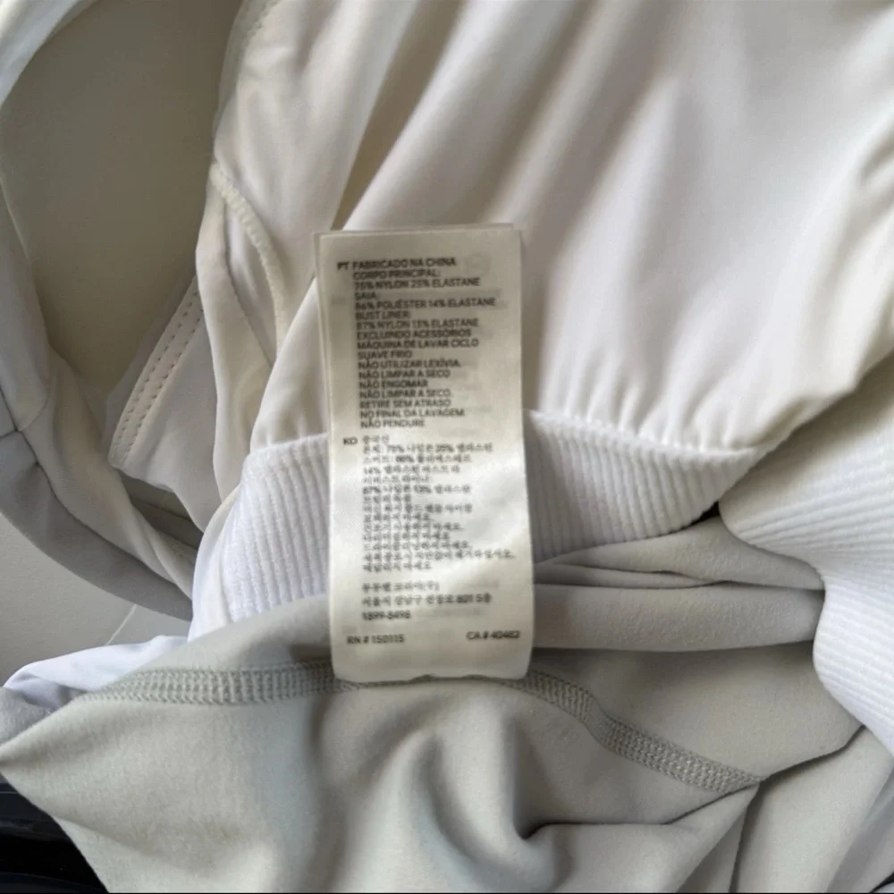 Varley White Pleated Tennis dress romper - Picture 12 of 13